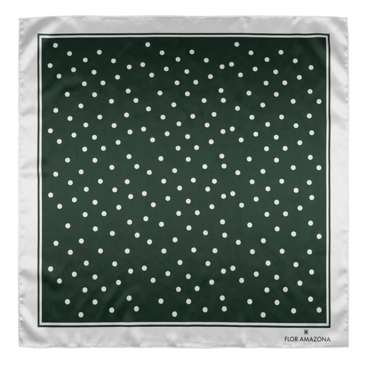 POLKA DOTS OLIVE SCARF Flor Amazona Colombia