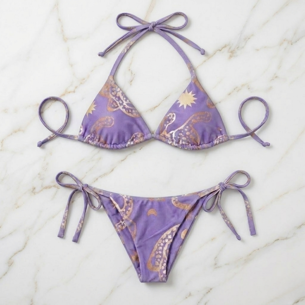 BIKINI JAGUAR LAVANDA Flor Amazona Colombia