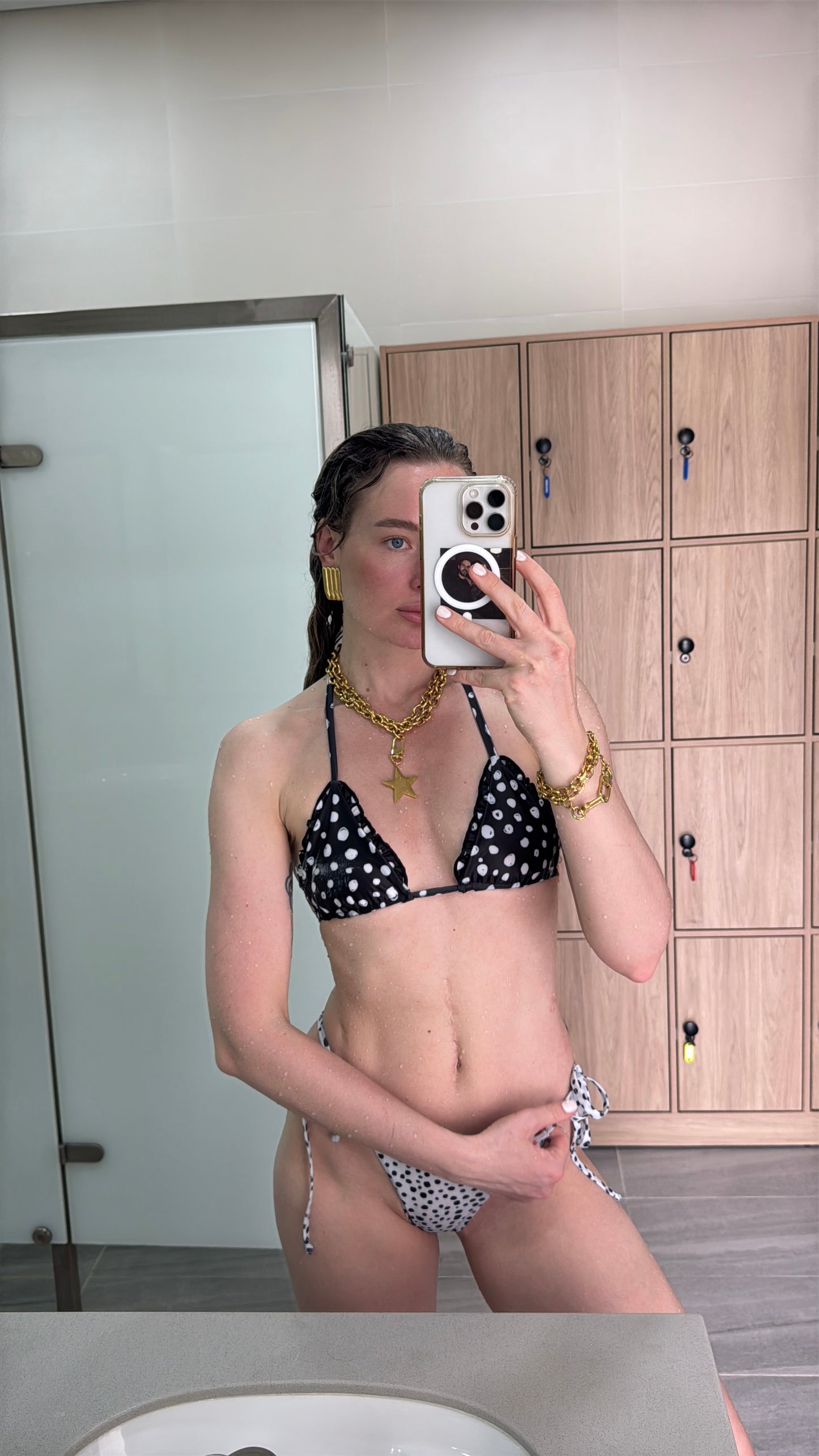 BIKINI POLKA DOTS BLACK Flor Amazona Colombia
