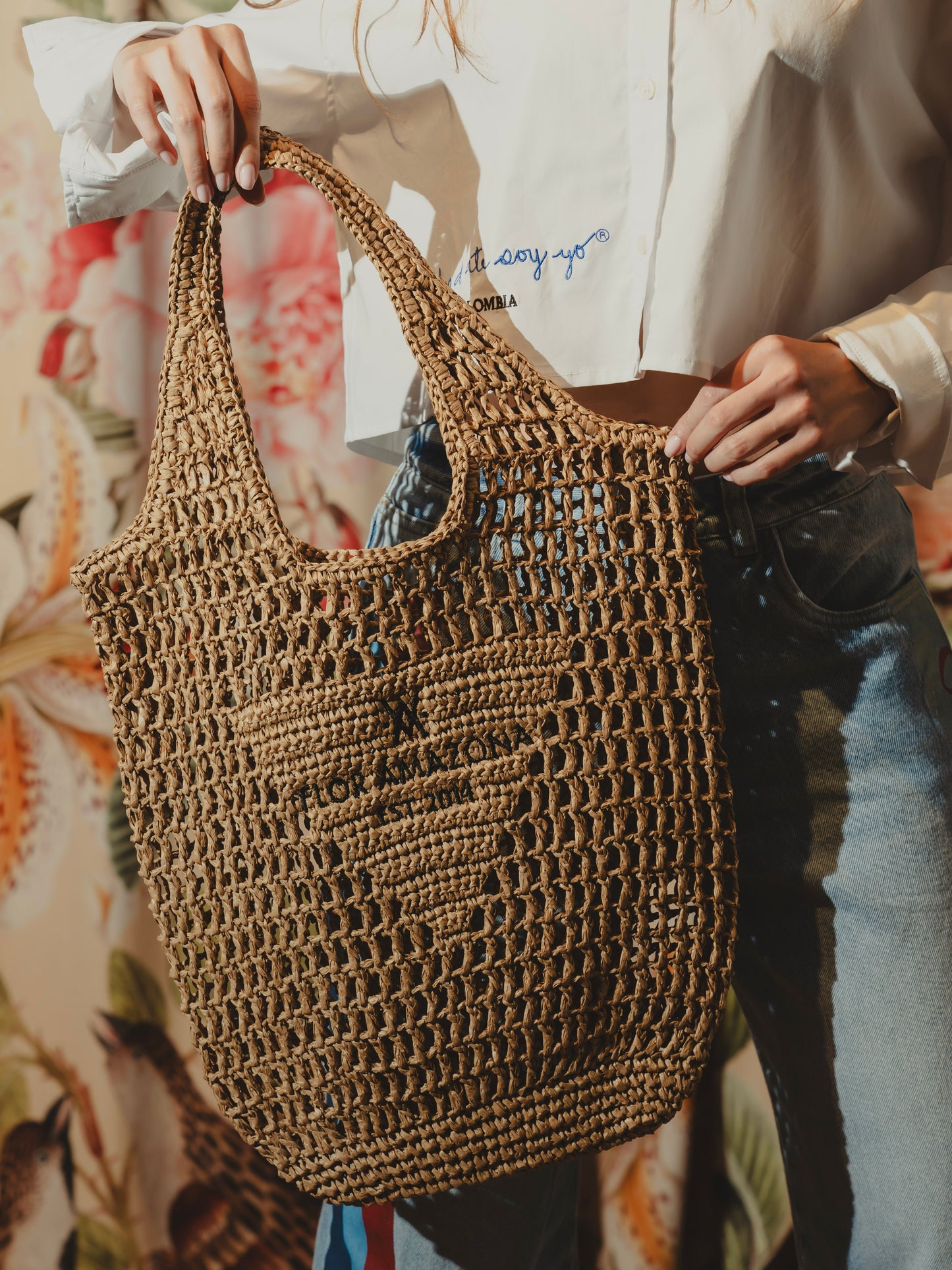 SUMMER BAG BROWN Flor Amazona Colombia