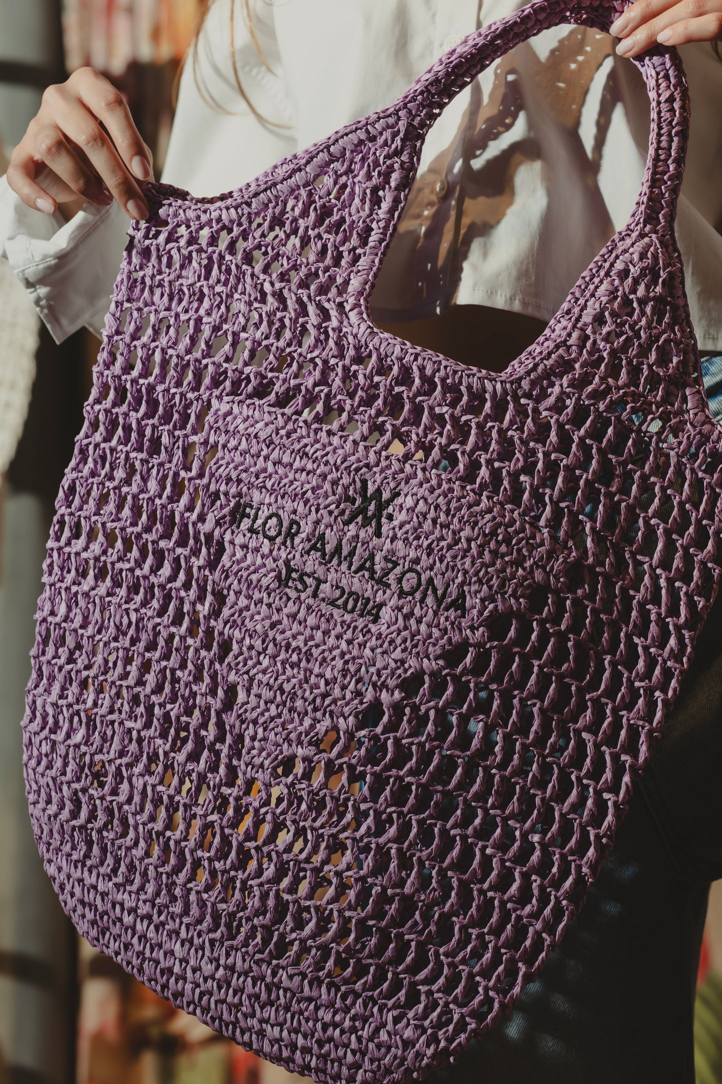 SUMMER BAG PURPLE Flor Amazona Colombia