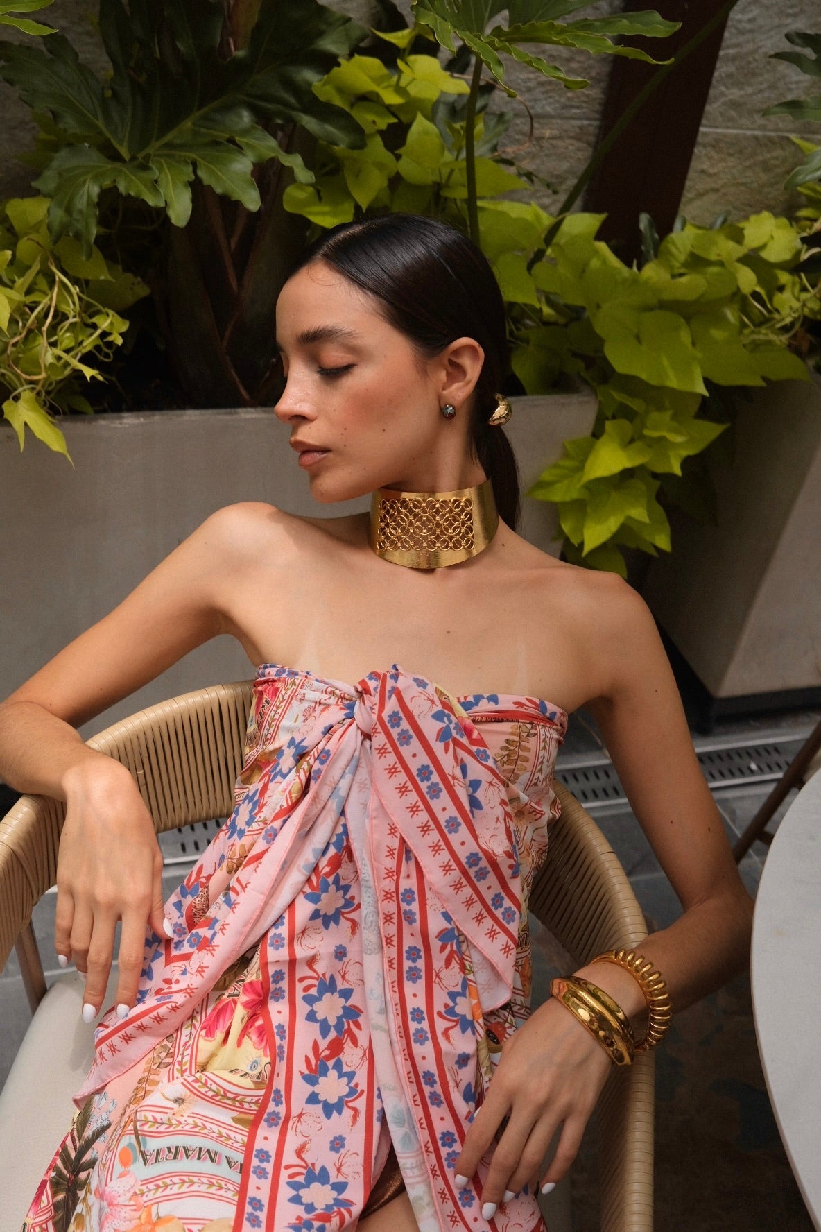 SANTA MARTA PINK SCARF Flor Amazona Colombia