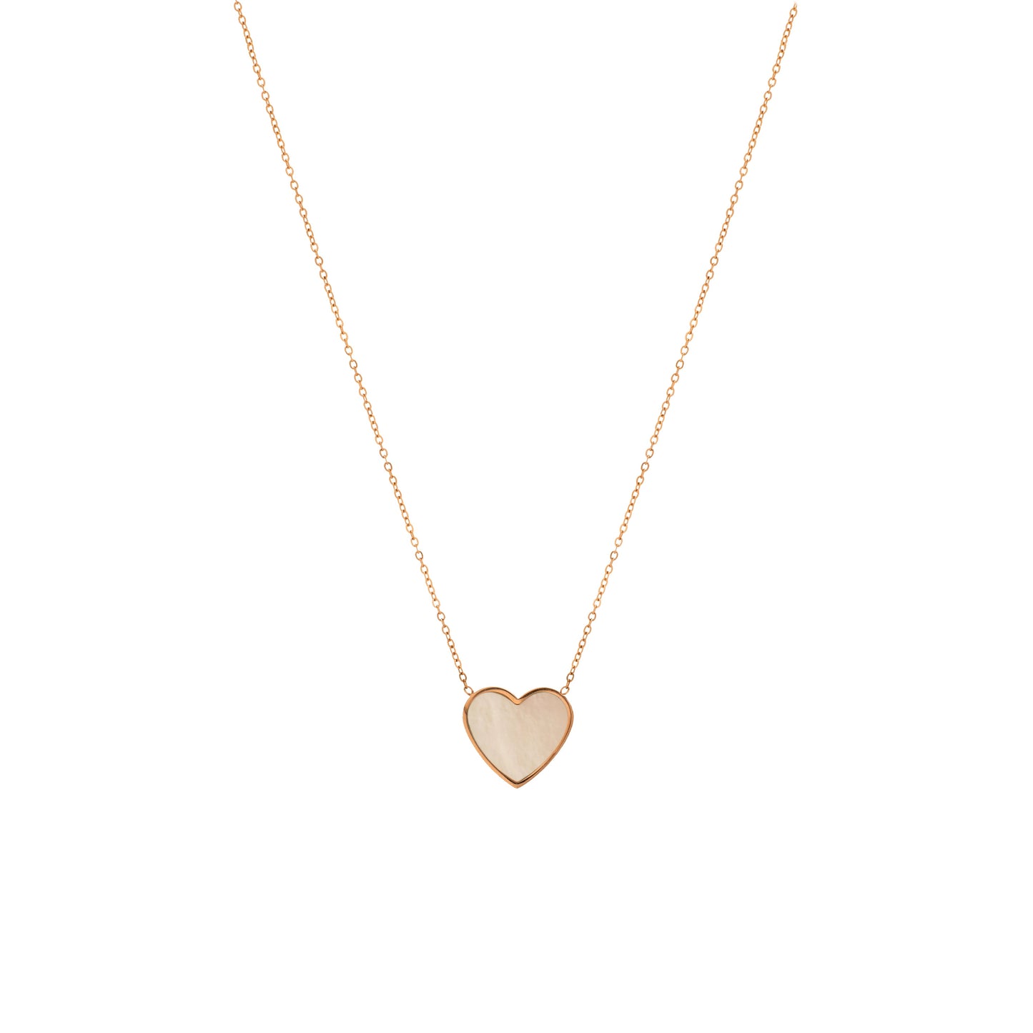 Mother Of Pearl Heart Necklace Flor Amazona Colombia