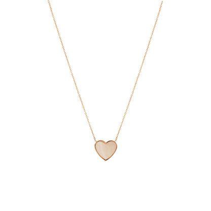 Mother Of Pearl Heart Necklace Flor Amazona Colombia