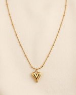 GILDED HEART NECKLACE