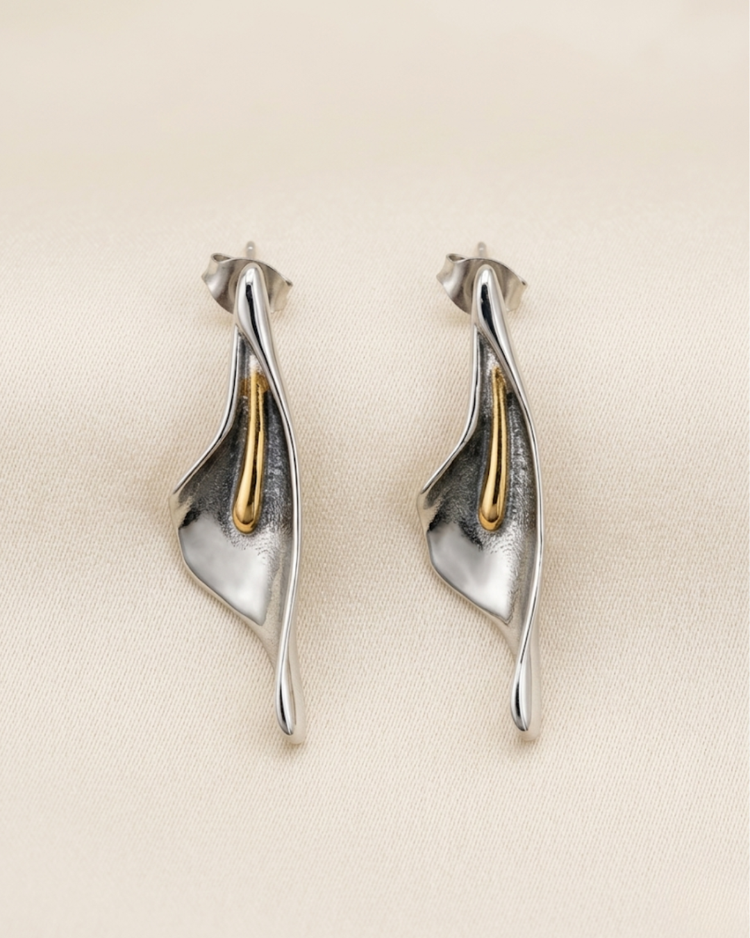LIRIO PLATA EARRINGS Flor Amazona Colombia