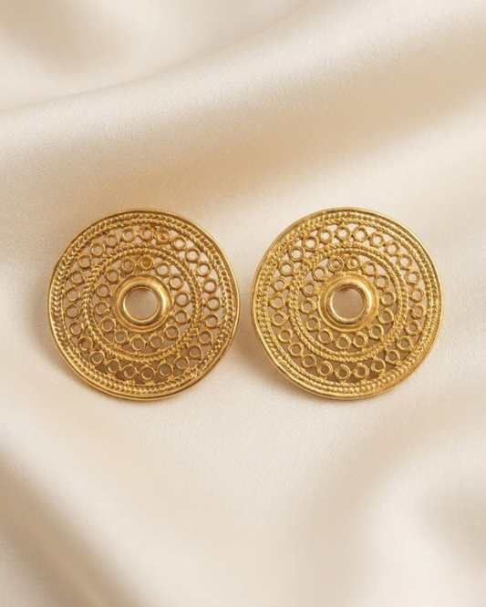 MACONDO CIRCLE EARRINGS Flor Amazona Colombia