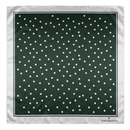 POLKA DOTS OLIVE SCARF Flor Amazona Colombia