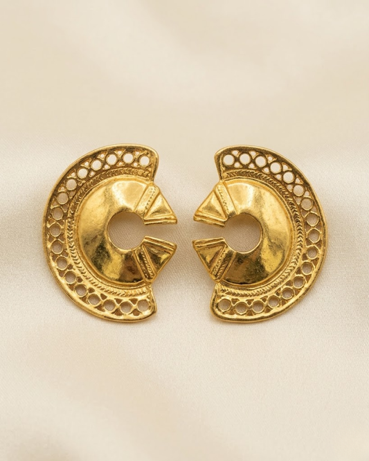 MACONDO MAXI EARRINGS Flor Amazona Colombia