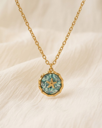 AQUA AMULET NECKLACE Flor Amazona Colombia