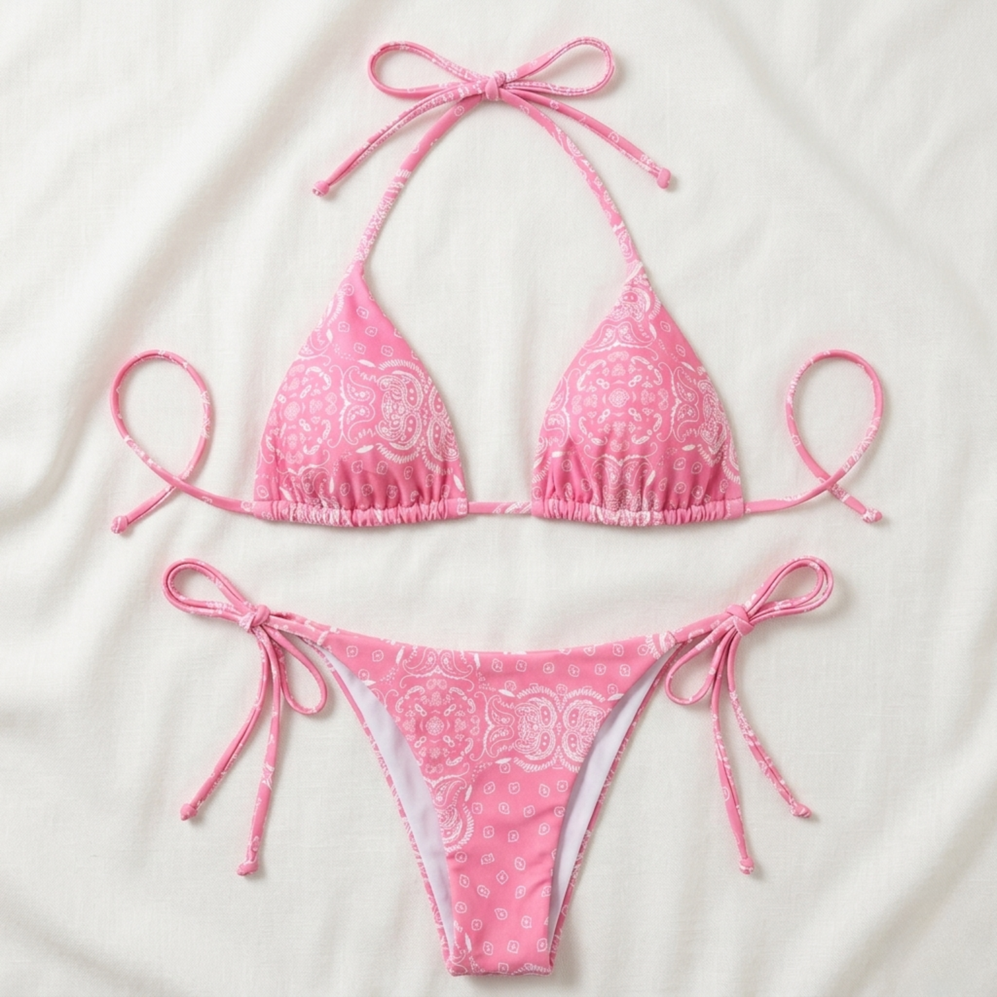 BIKINI BANDANA PINK Flor Amazona Colombia