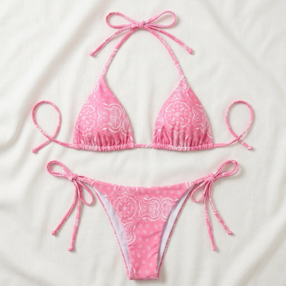 BIKINI BANDANA PINK Flor Amazona Colombia