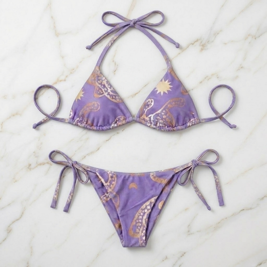 BIKINI JAGUAR LAVANDA Flor Amazona Colombia
