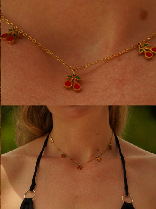 CHERRY NECKLACES Flor Amazona Colombia