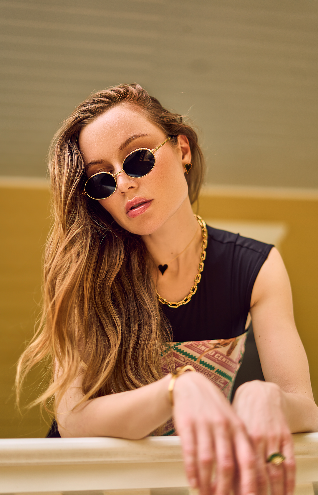 BLACK HEART NECKLACE Flor Amazona Colombia