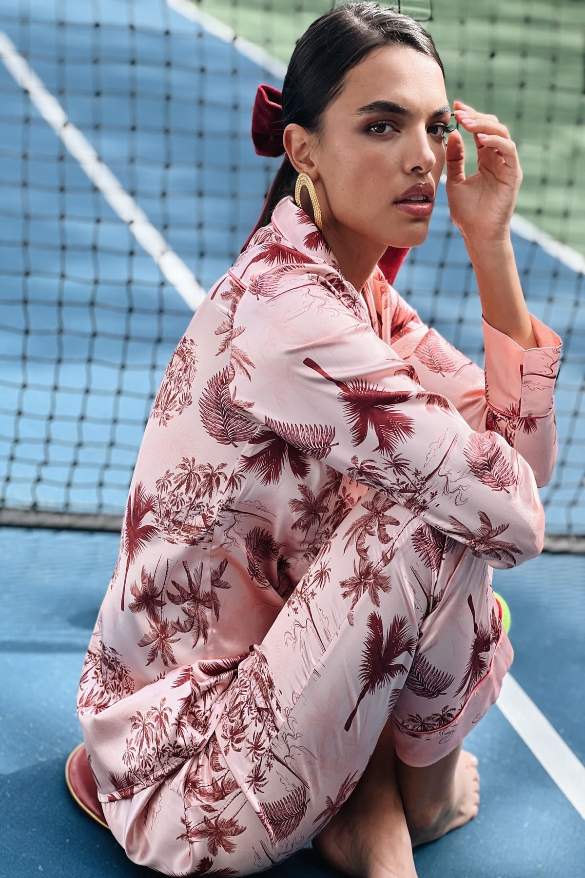 Paulina Bow Burgundy Flor Amazona Colombia