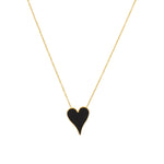BLACK HEART NECKLACE