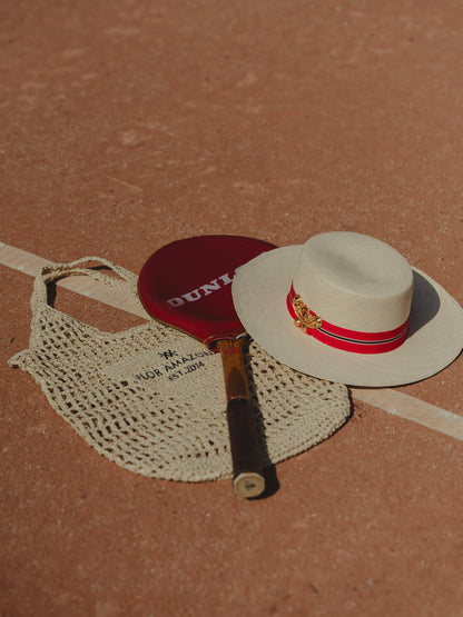 MARIPOSA BOATER RED HAT