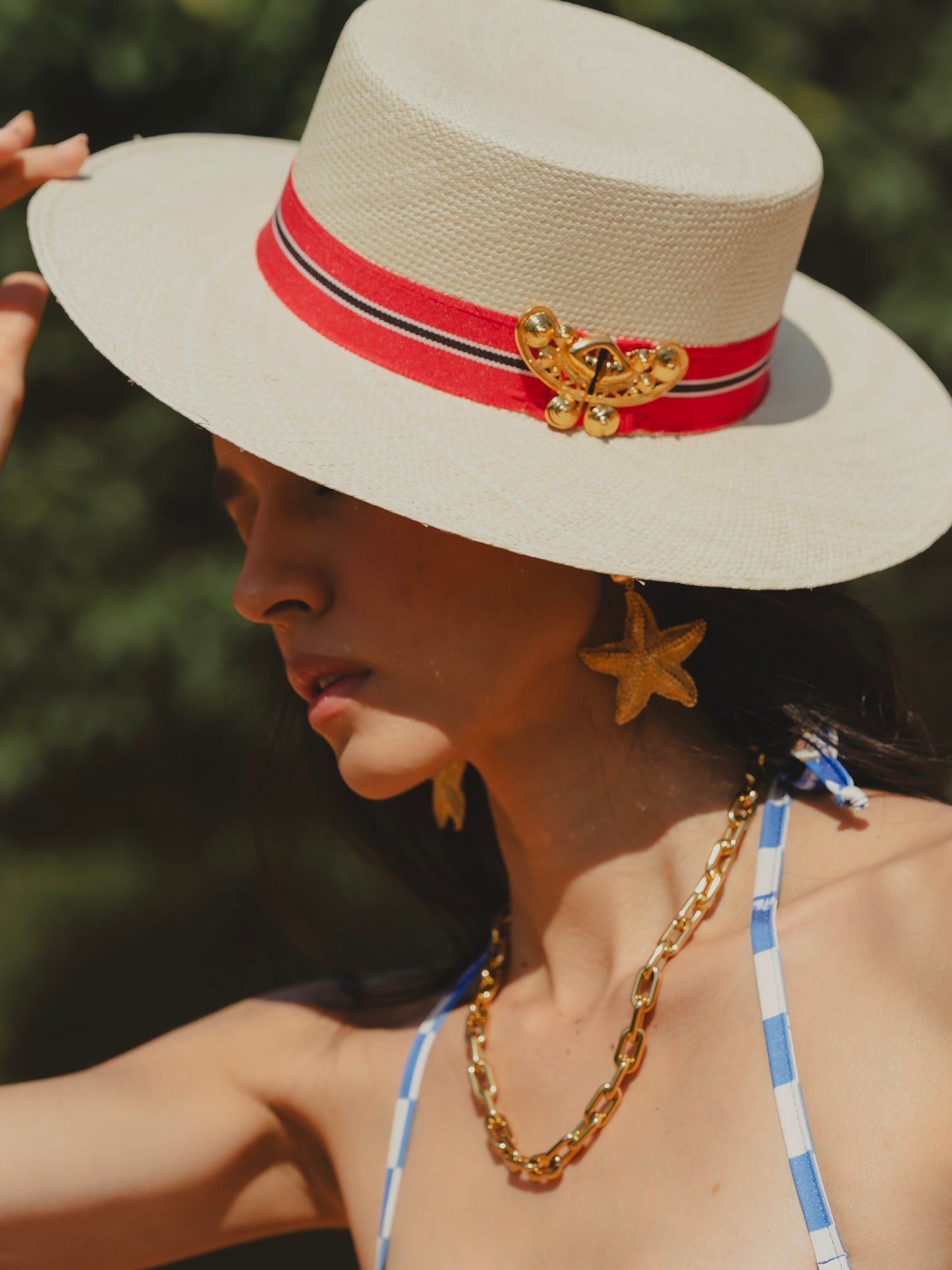 PANAMEÑO HAT Flor Amazona Colombia