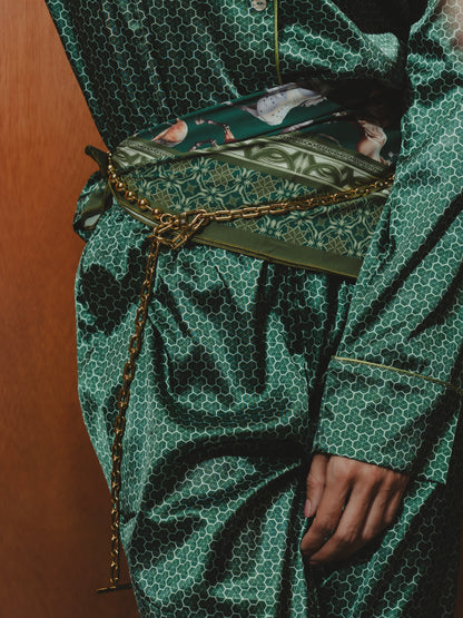 GREEN HORSES SCARF Flor Amazona Colombia