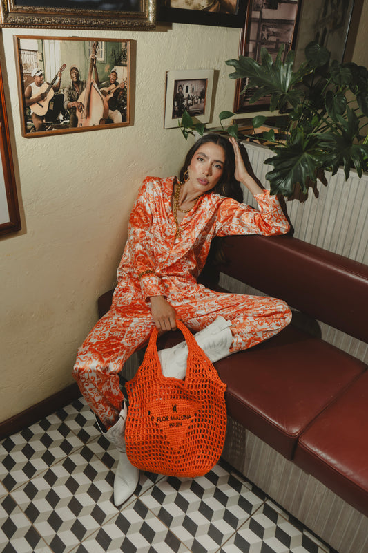 SUMMER BAG TANGERINE Flor Amazona Colombia