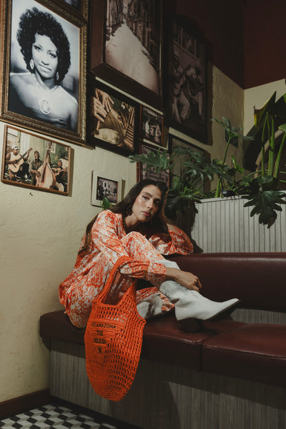 Pijama azulejos naranja Flor Amazona Colombia