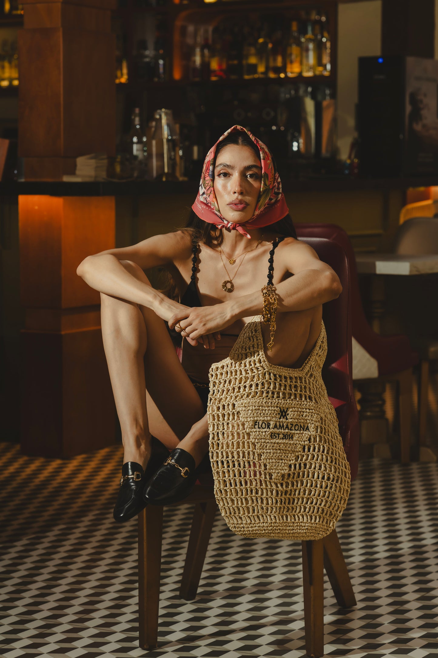 SUMMER BAG BROWN Flor Amazona Colombia