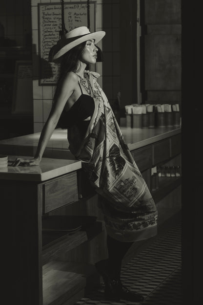 PINK SANTA MARTA 500 AÑOS BEACH WRAP Flor Amazona Colombia