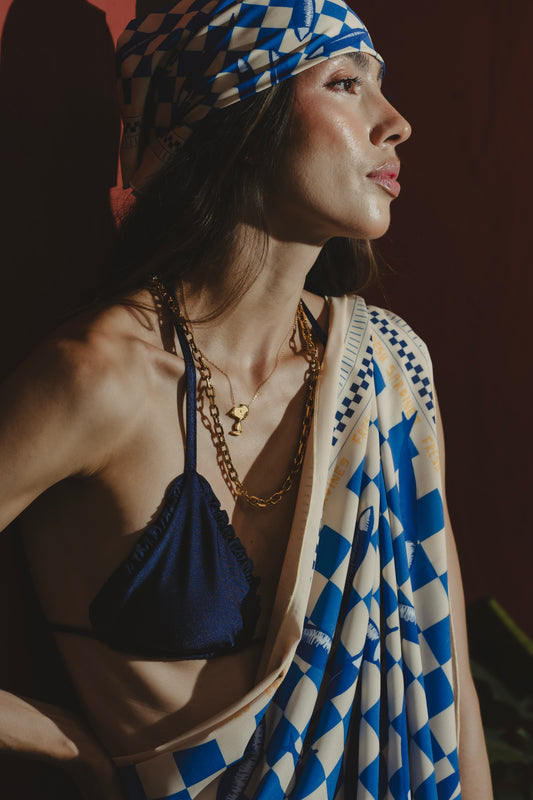 PAÑOLETA SARDINA AMARILLO Flor Amazona Colombia