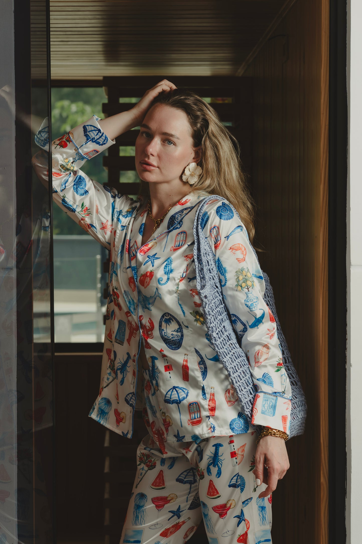 PJ PANTS TROPICAL BLUE Flor Amazona Colombia