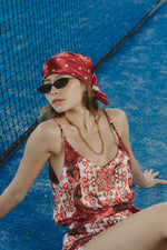 PJ SHORT AZULEJOS RED