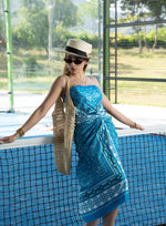 BANDANA AQUA BEACH WRAP
