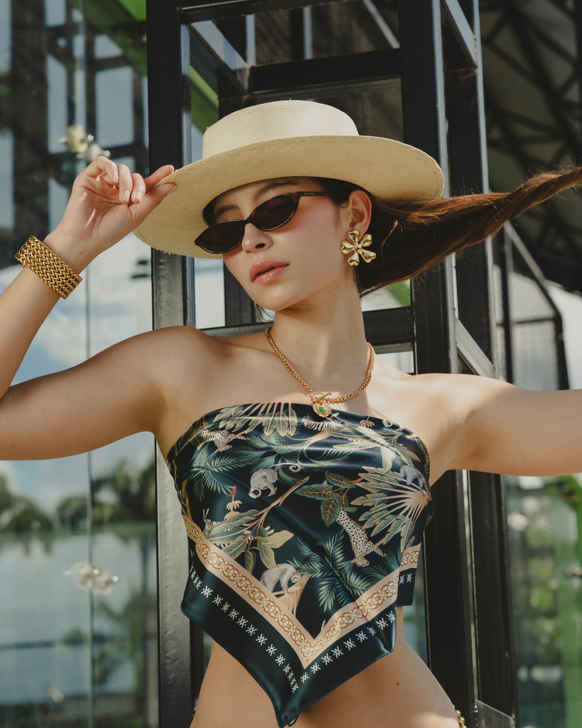 SELVA OSCURA SCARF Flor Amazona Colombia