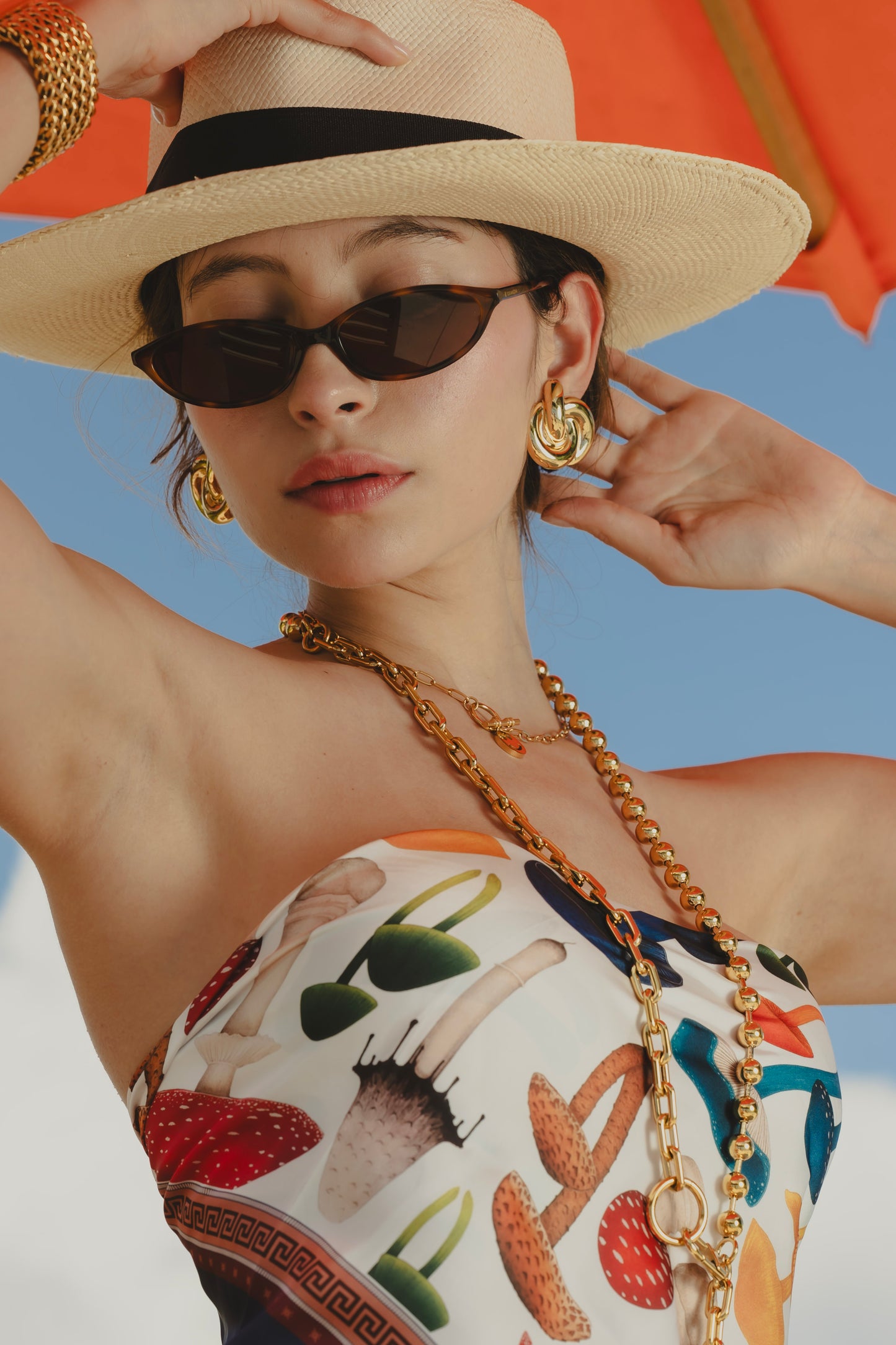 PAÑOLETA HONGOS BLUE Flor Amazona Colombia