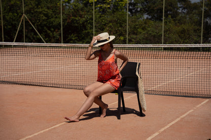 PJ SHORT AZULEJOS ORANGE