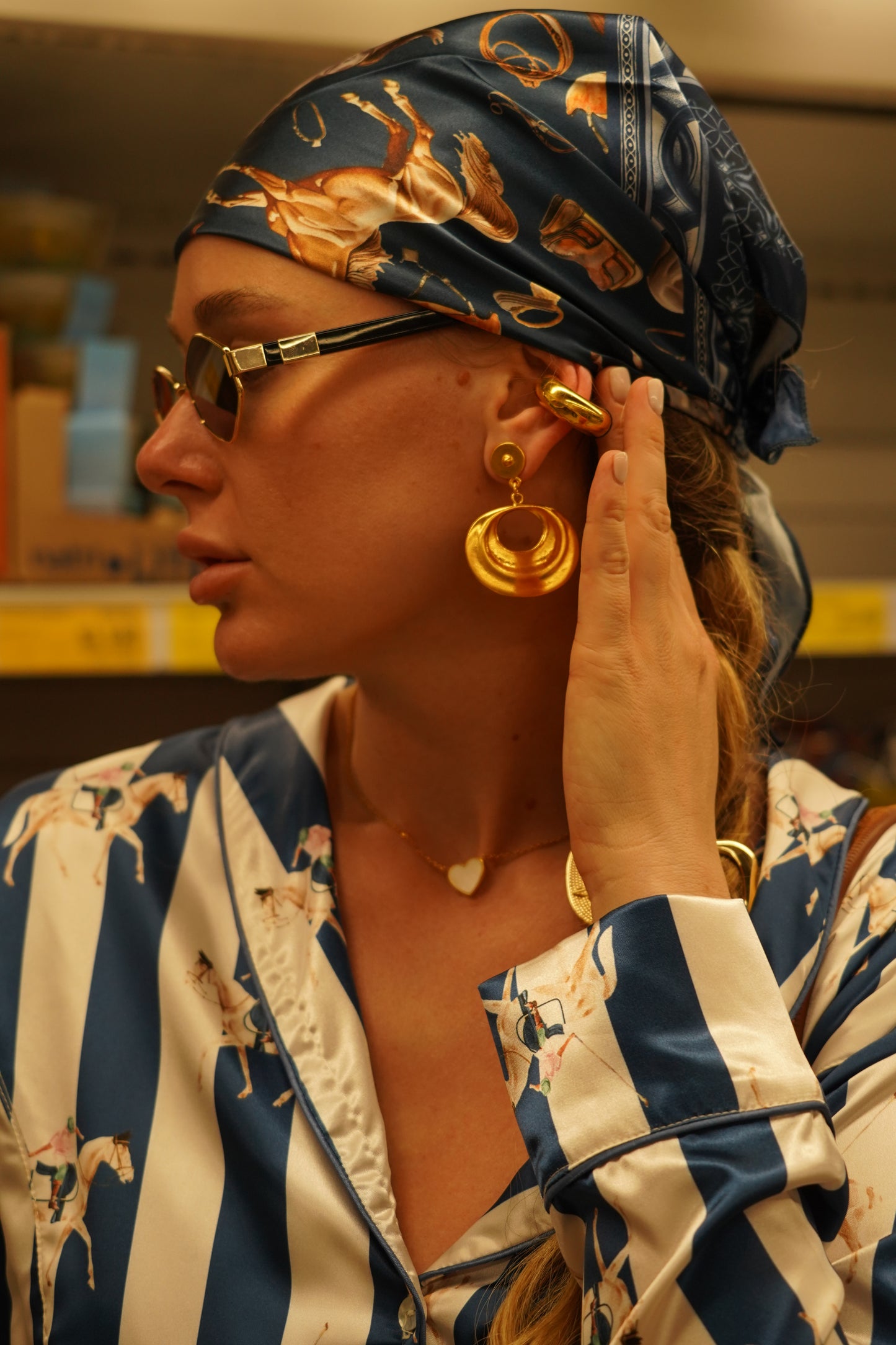 SELVA DORADA EARRINGS Flor Amazona Colombia