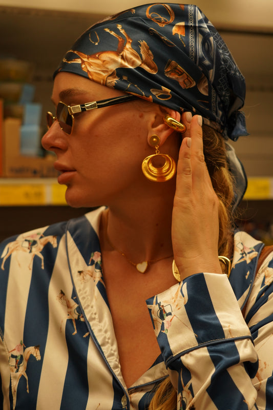 SELVA DORADA EARRINGS Flor Amazona Colombia