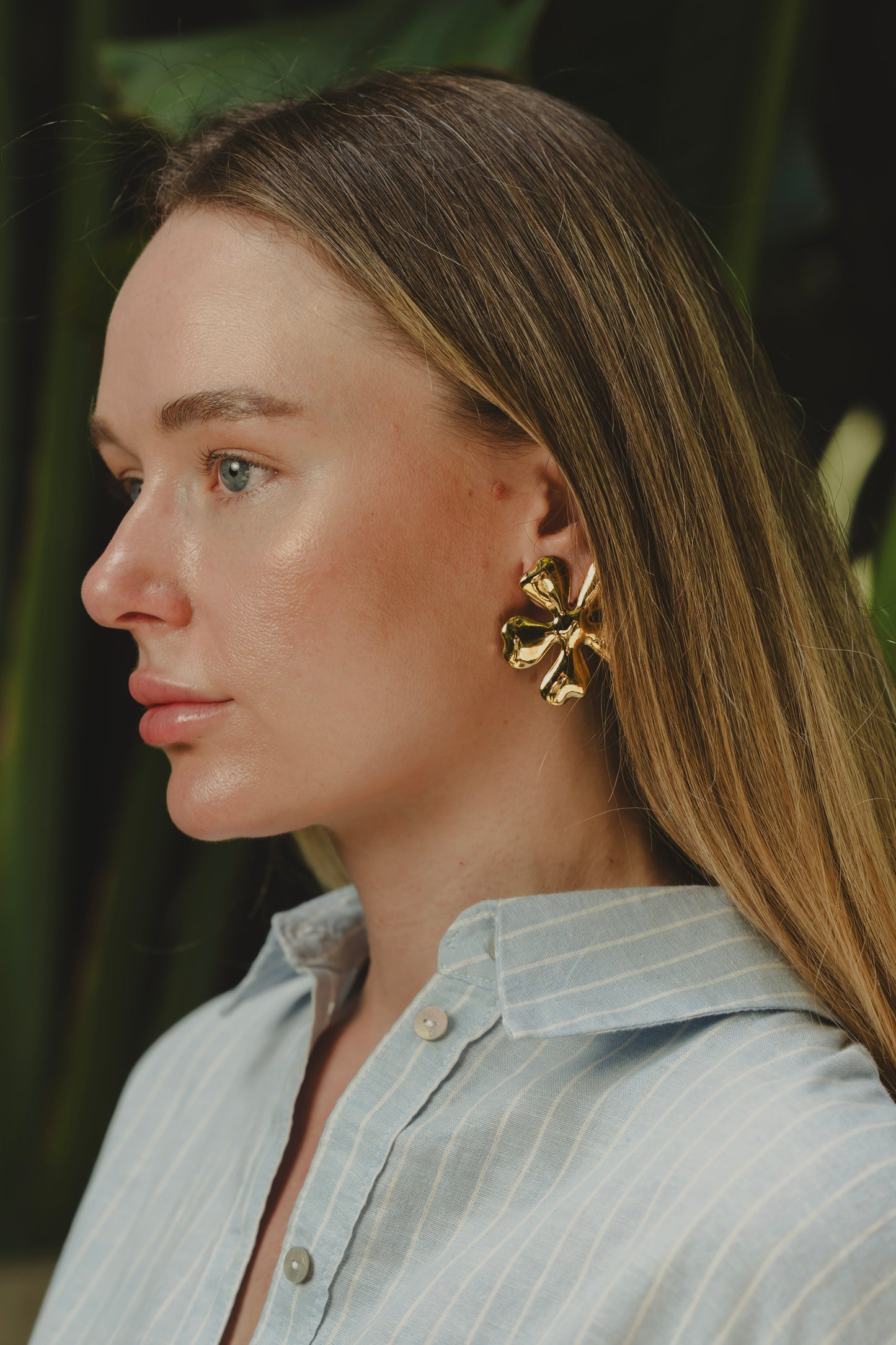 ARETES CATLEYA Flor Amazona Colombia