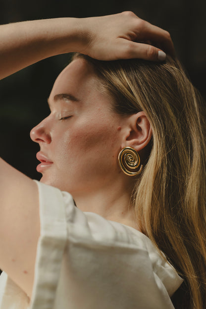 ESPIRAL EARRINGS Flor Amazona Colombia