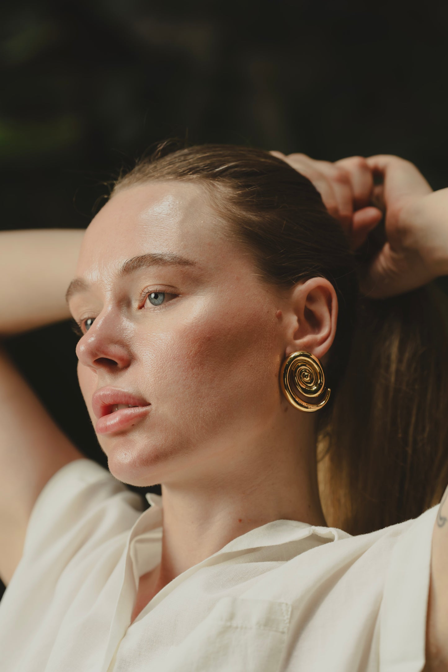 ESPIRAL EARRINGS Flor Amazona Colombia