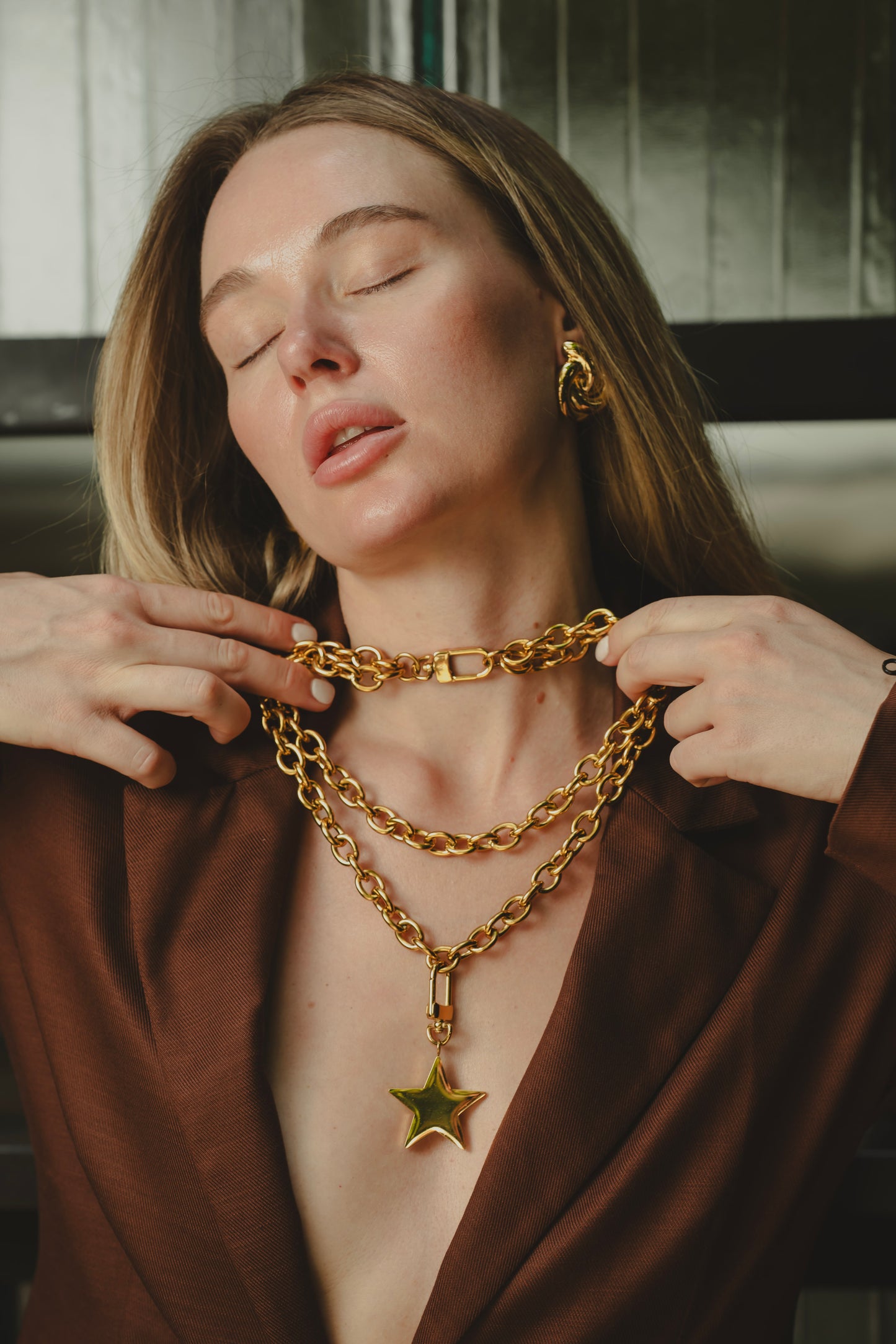 STAR MAXI CHAIN NECKLACE Flor Amazona Colombia