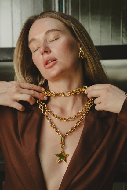STAR MAXI CHAIN NECKLACE Flor Amazona Colombia