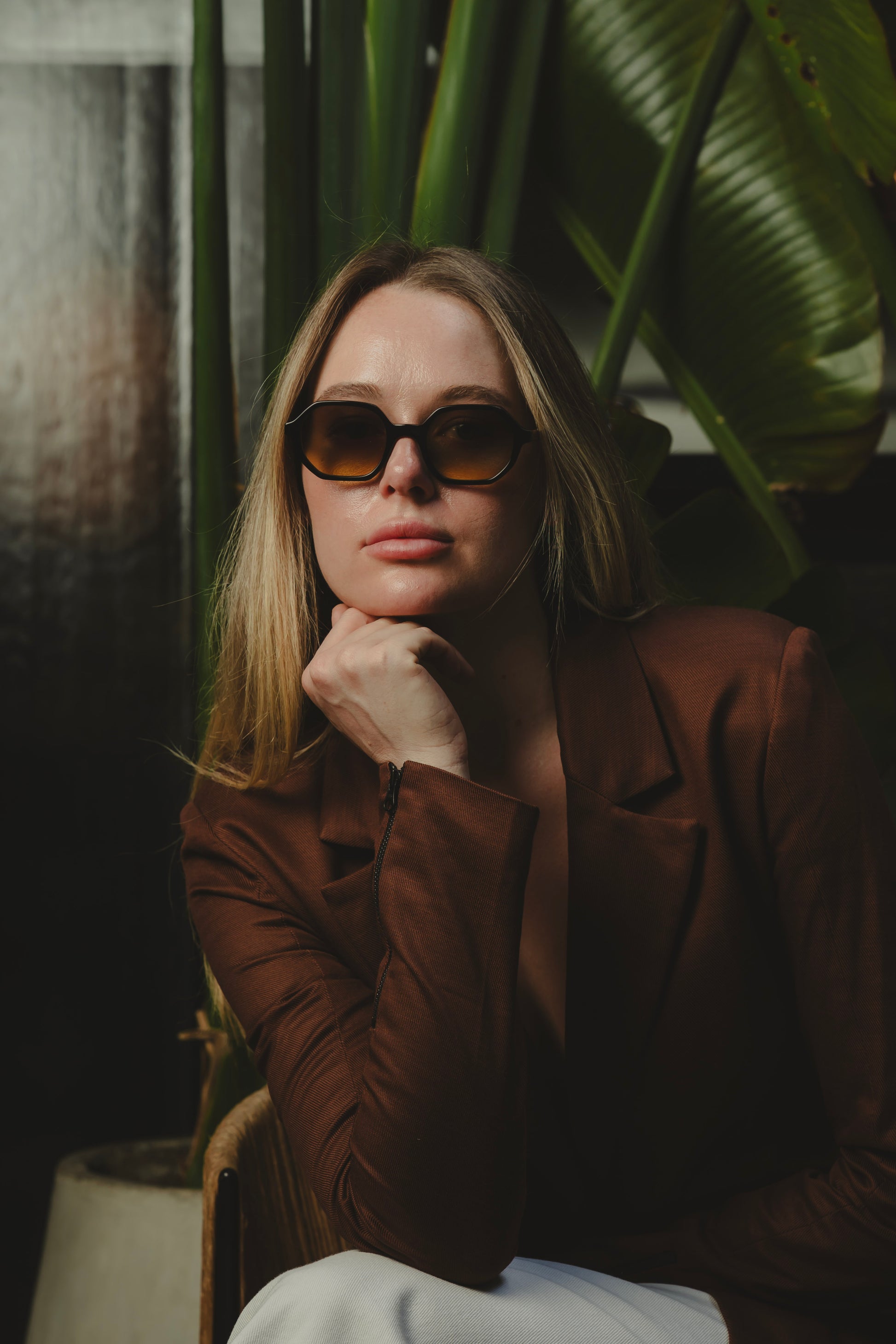 BRUNA BLACK SUNGLASSES Flor Amazona Colombia