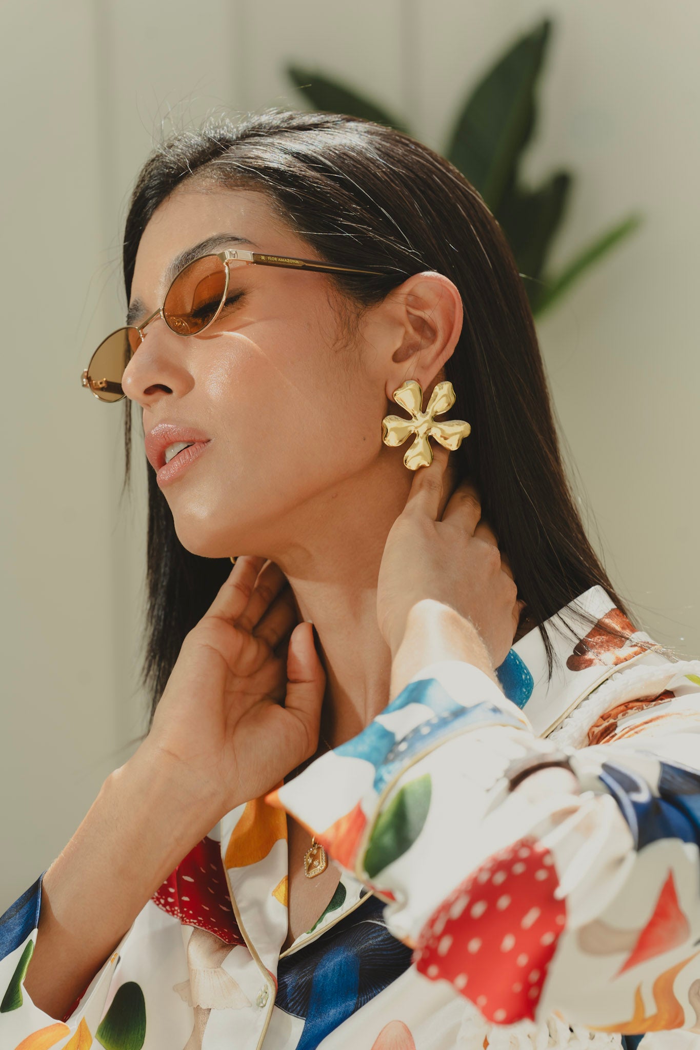 CATLEYA EARRINGS Flor Amazona Colombia