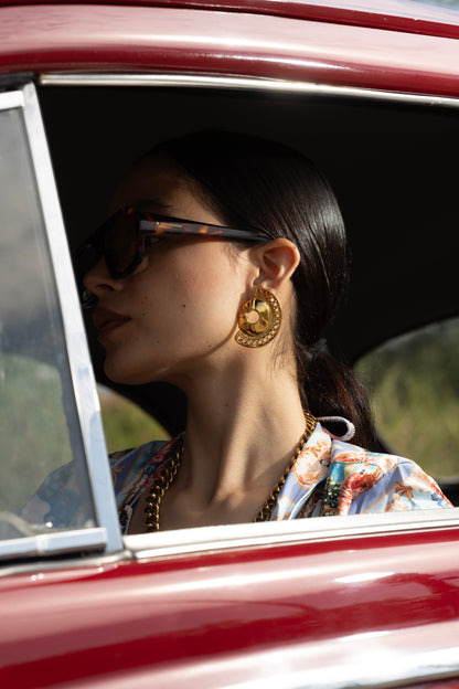 MACONDO MAXI EARRINGS Flor Amazona Colombia