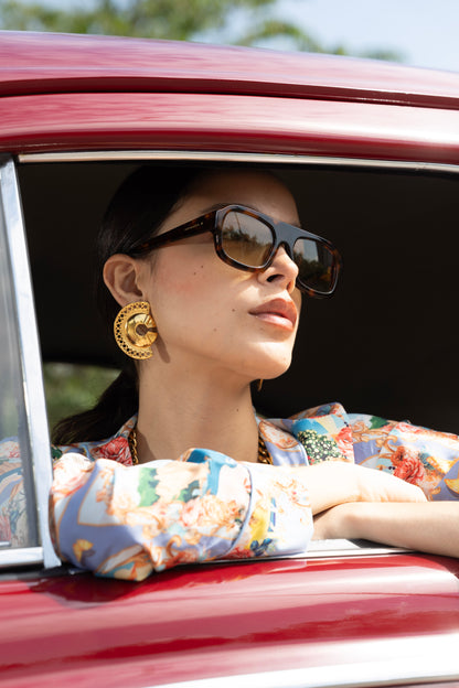 MACONDO MAXI EARRINGS Flor Amazona Colombia