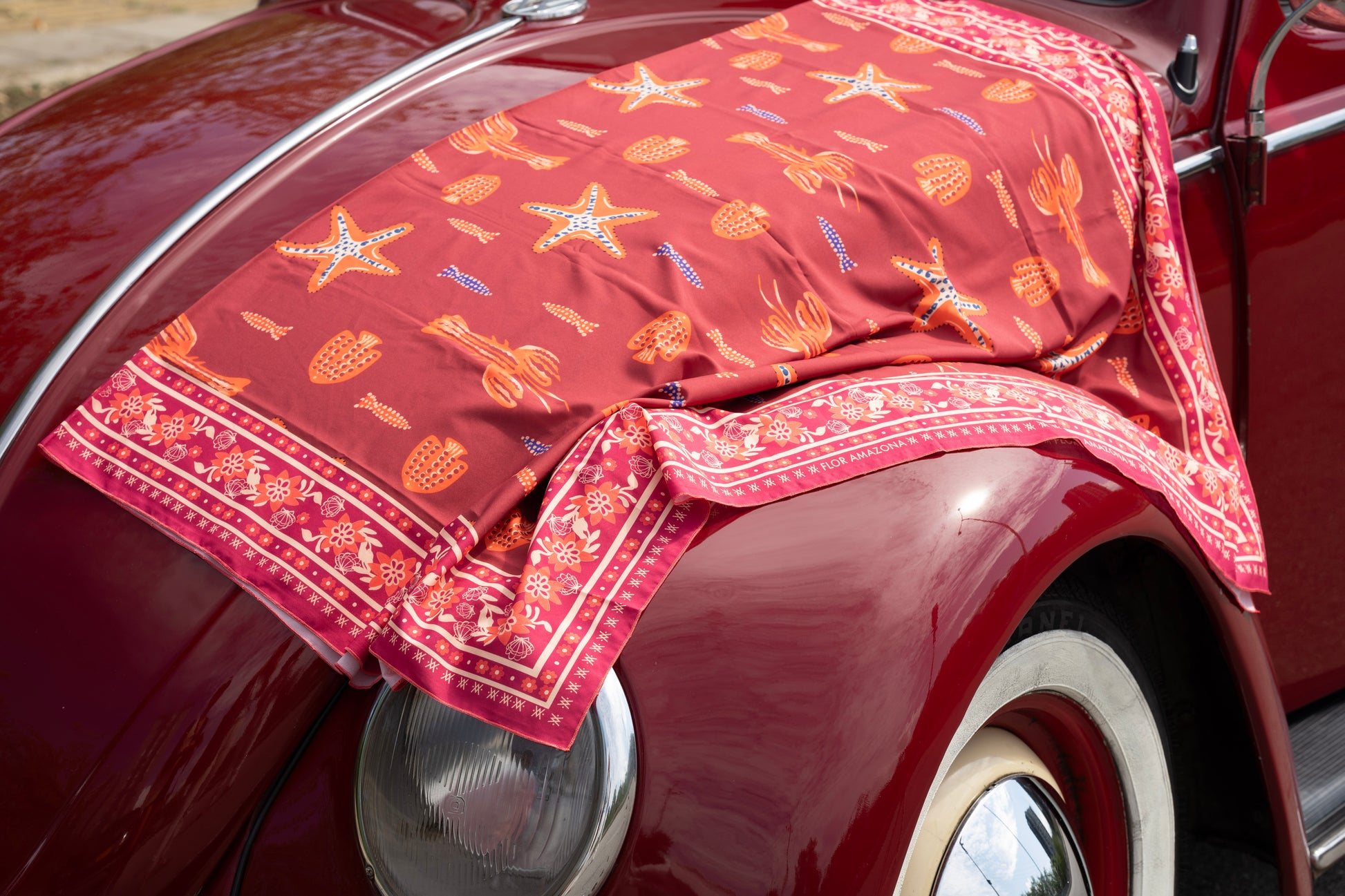 ESTRELLA DE MAR RED BEACH WRAP Flor Amazona Colombia