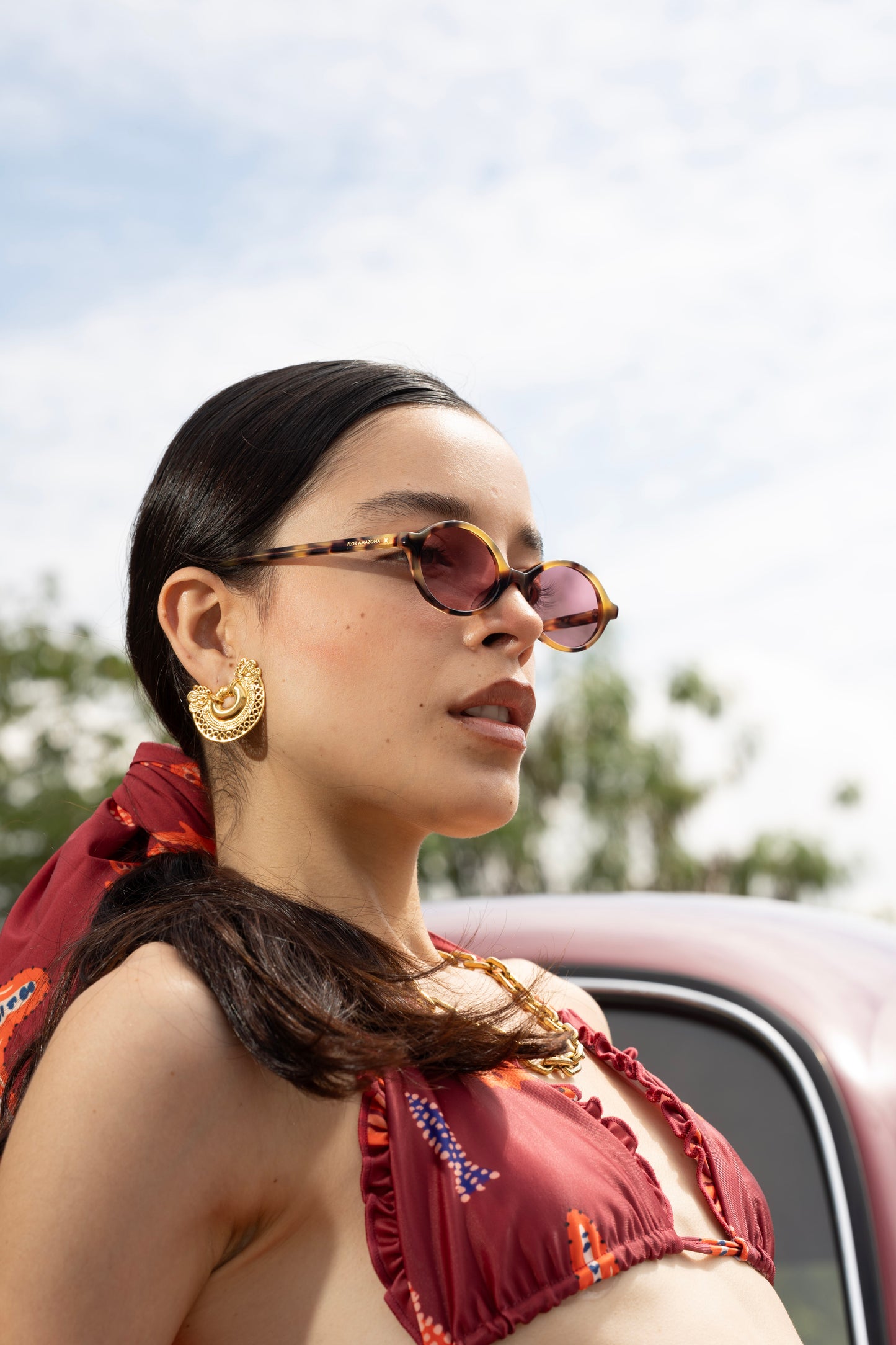 MIMI PINK SUNGLASSES Flor Amazona Colombia