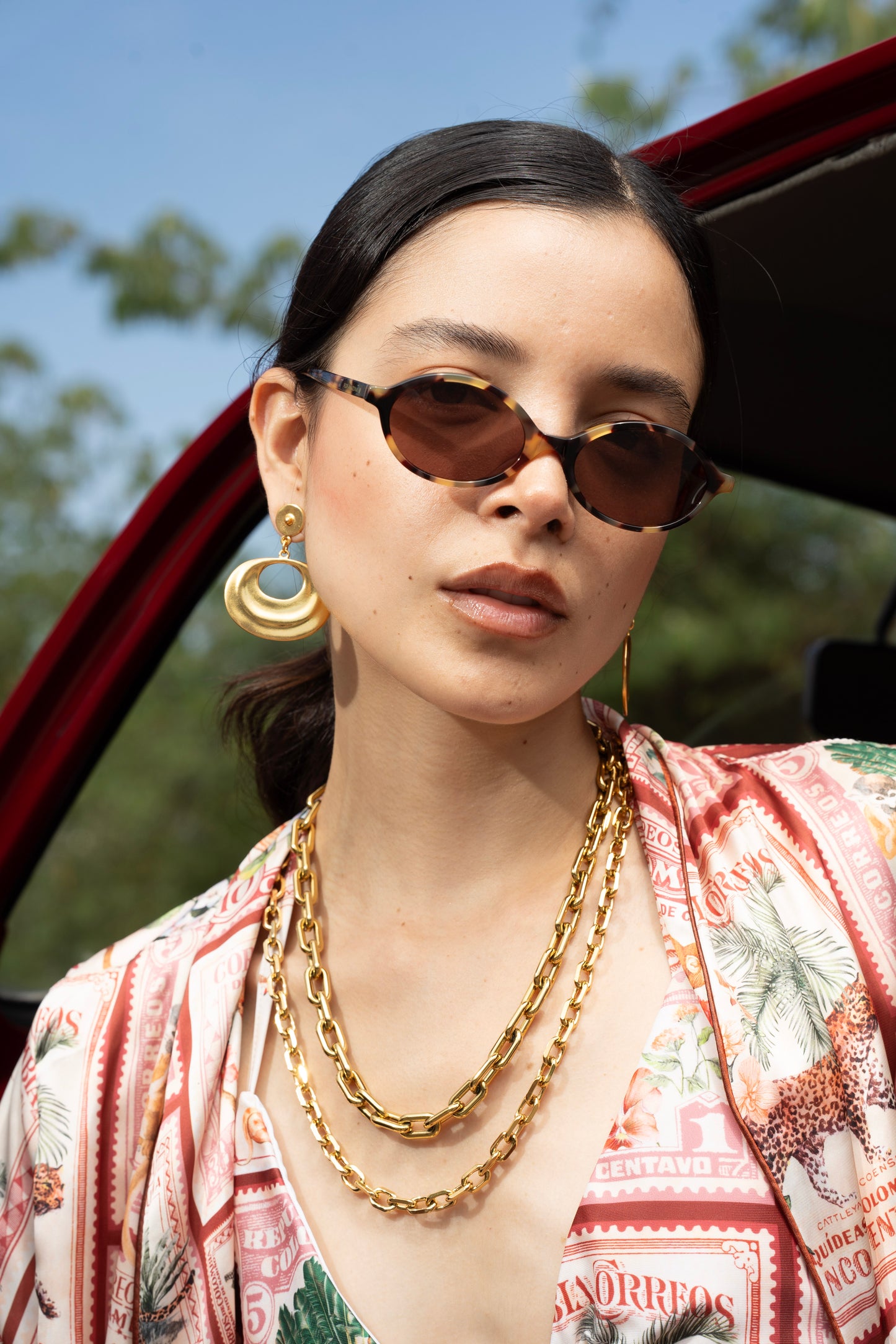 MIMI BLACK SUNGLASSES Flor Amazona Colombia