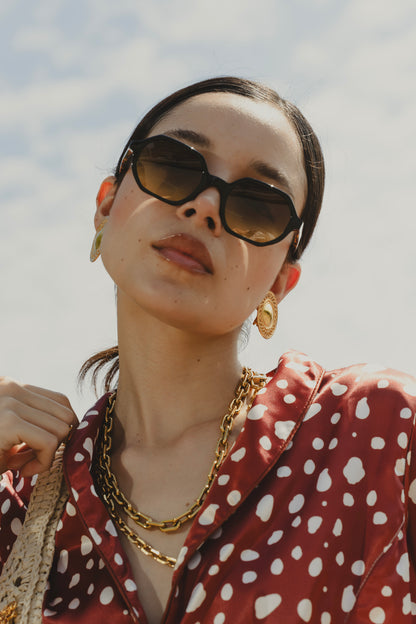 BRUNA BLACK SUNGLASSES Flor Amazona Colombia